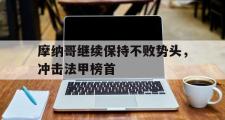 华体会官方网站-摩纳哥继续保持不败势头，冲击法甲榜首